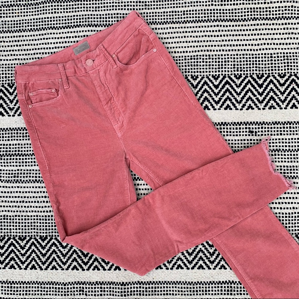 MOTHER High-Waist Looker Hopscotch Corduroy size 25